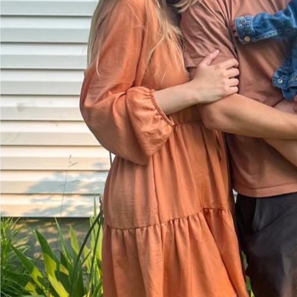 Cotton On Women's Long Sleeve Dress - Orange